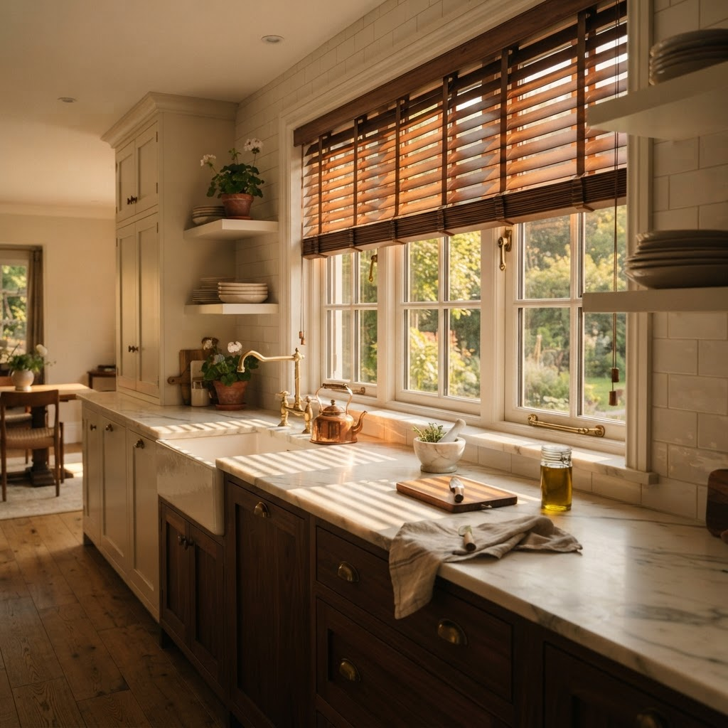 Wood & Faux-Wood — Timeless warmth, tilt-perfect light control.